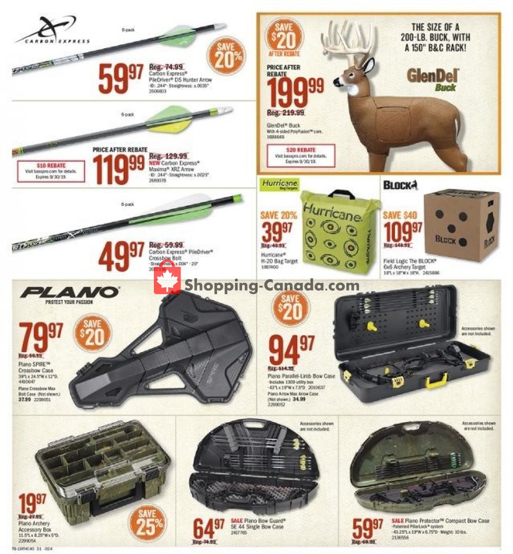 Bass Pro Shops flyer from Friday August 9, 2019 to Sunday August 25, 2019 - page 31