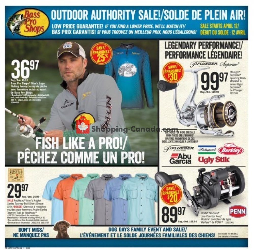 Bass Pro Shops flyer from Friday April 12, 2019 to Sunday April 28, 2019 - page 1