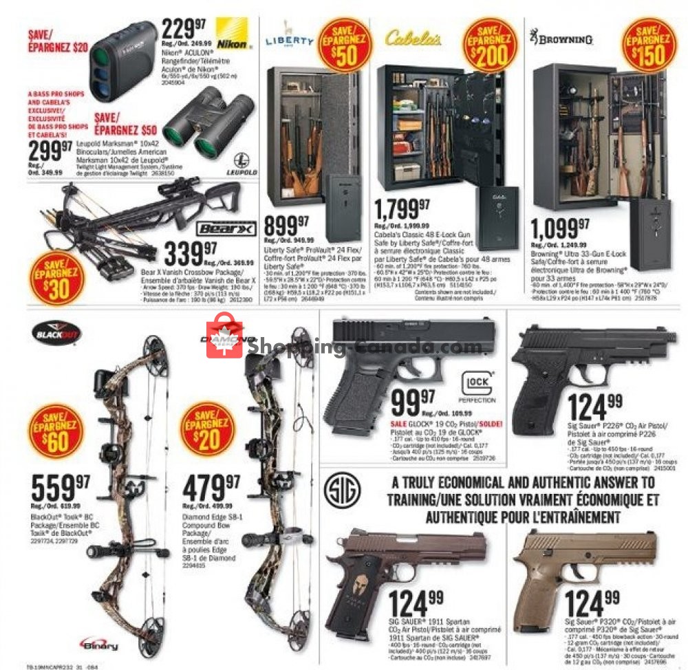 Bass Pro Shops flyer from Friday April 12, 2019 to Sunday April 28, 2019 - page 31