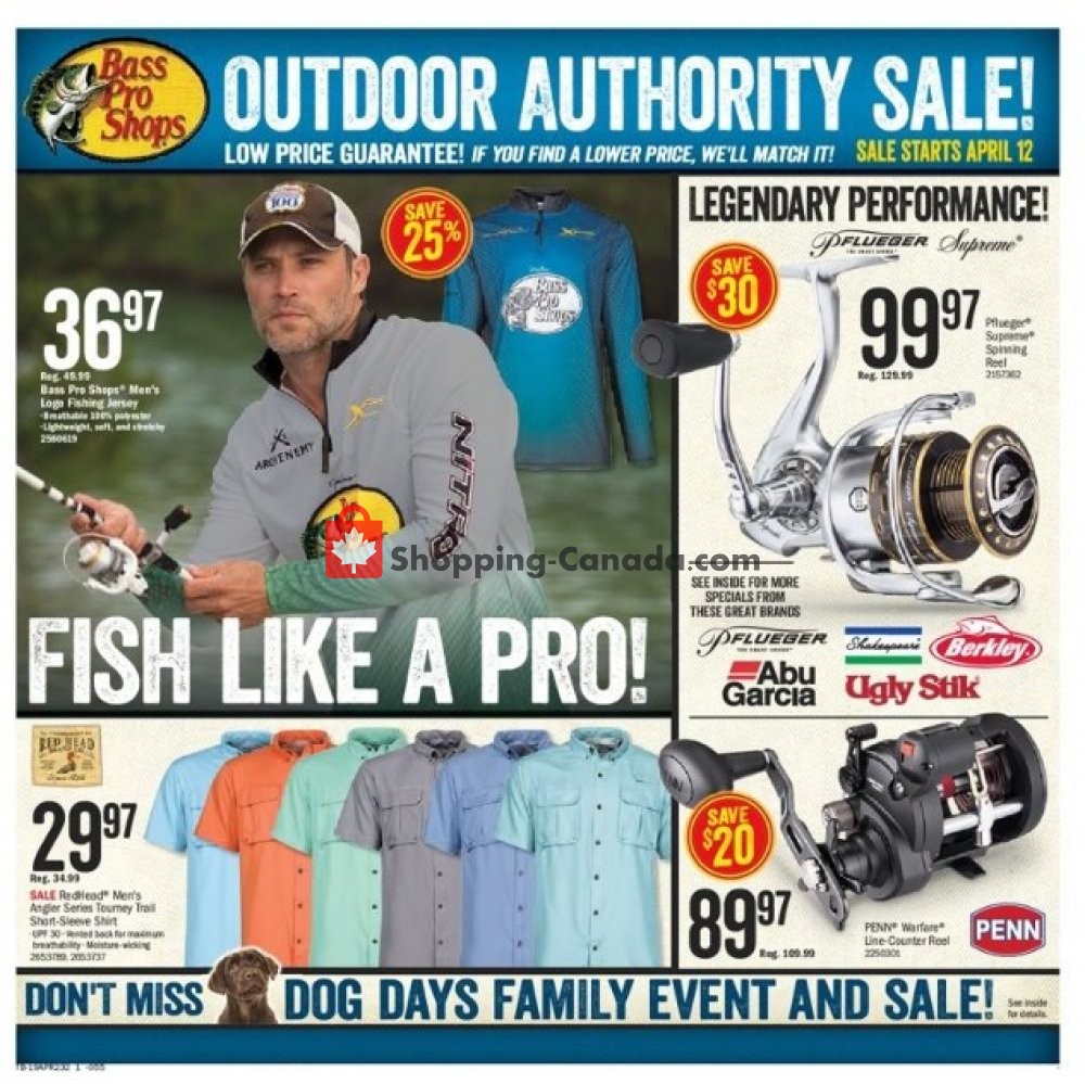 Bass Pro Shops flyer from Friday April 12, 2019 to Sunday April 28, 2019 - page 1