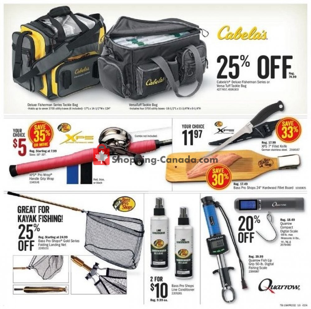 Bass Pro Shops flyer from Friday April 12, 2019 to Sunday April 28, 2019 - page 10