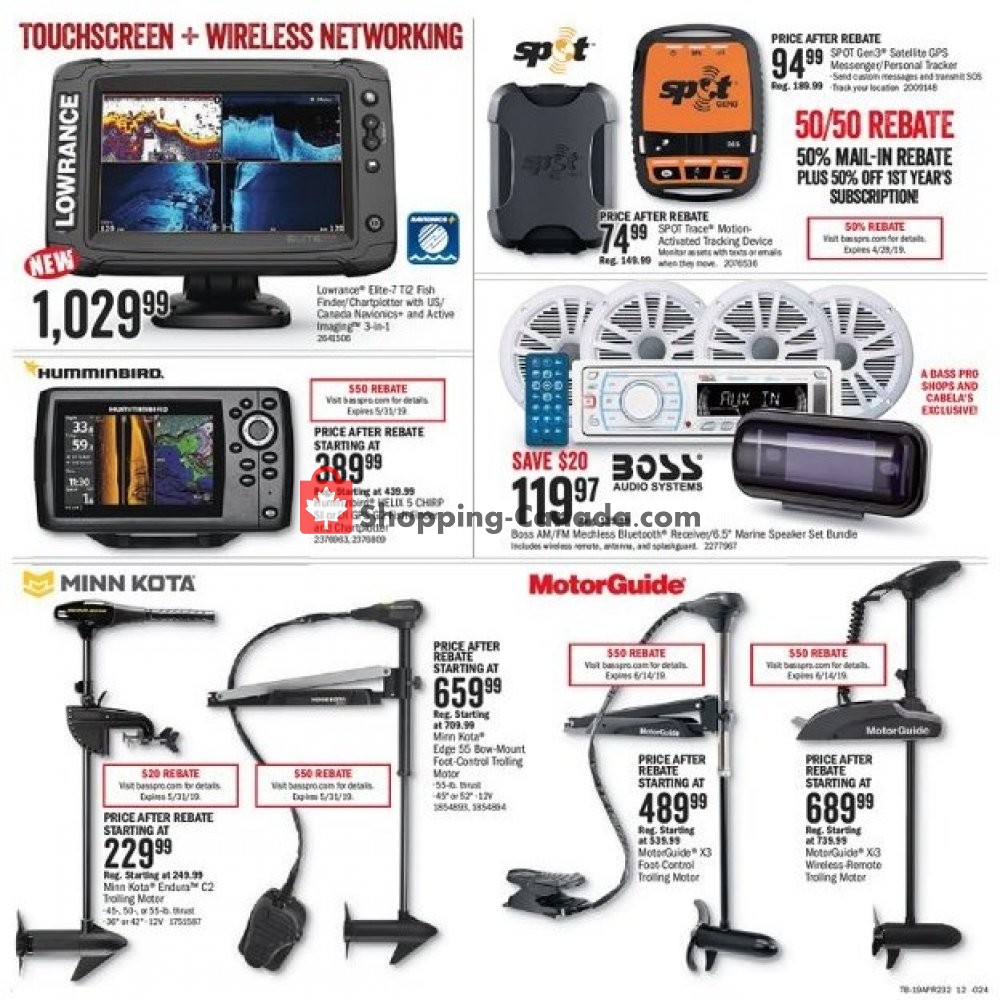 Bass Pro Shops flyer from Friday April 12, 2019 to Sunday April 28, 2019 - page 12