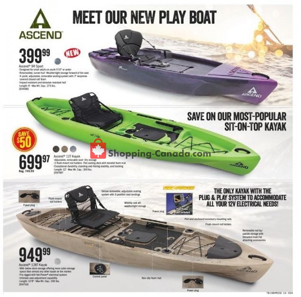 Bass Pro Shops flyer from Friday April 12, 2019 to Sunday April 28, 2019 - page 14
