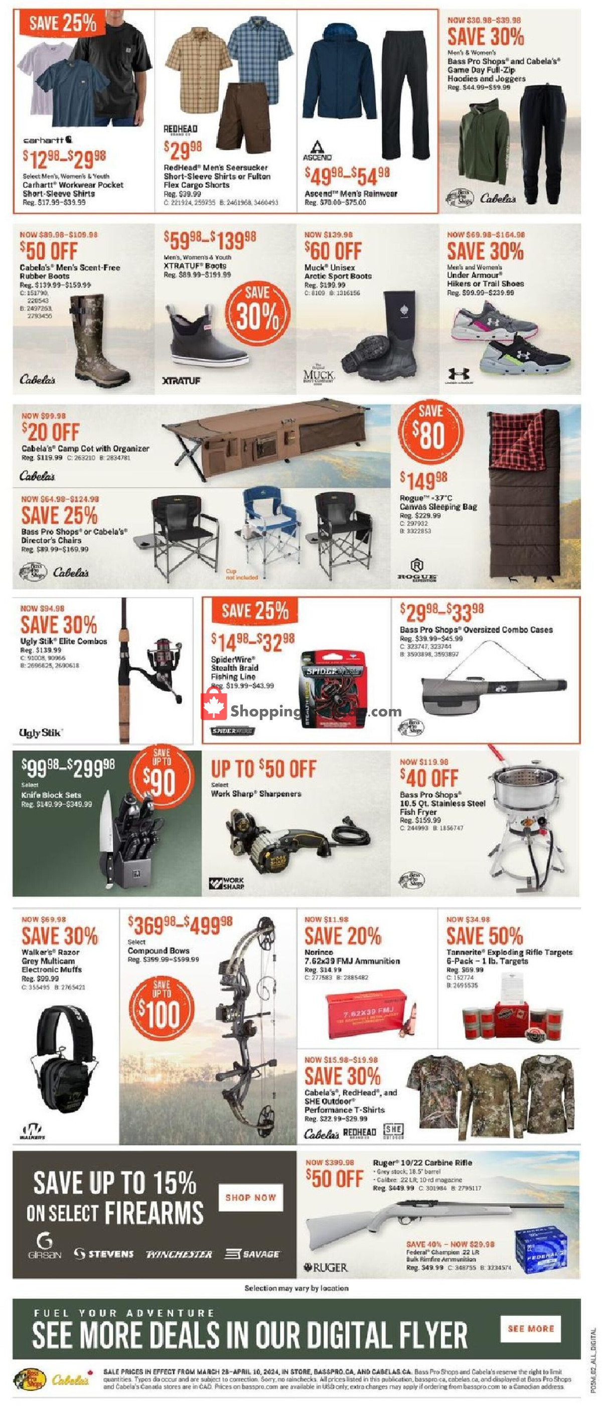 Bass Pro Shops flyer from Thursday March 28, 2024 to Wednesday April 10, 2024 - page 3