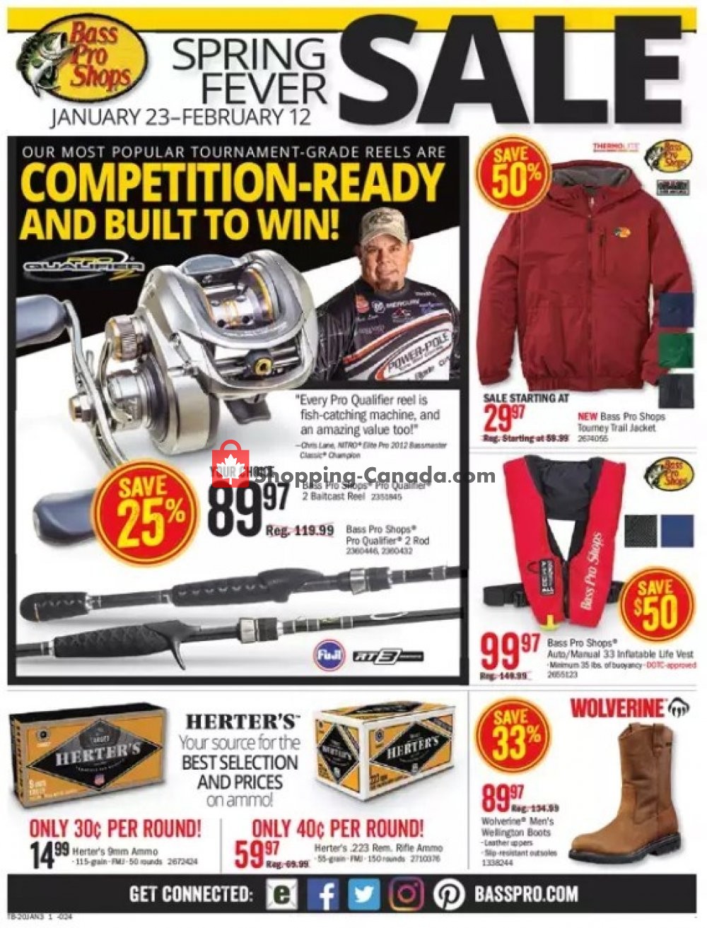 Bass Pro Shops flyer from Thursday January 23, 2020 to Wednesday February 12, 2020 - page 1