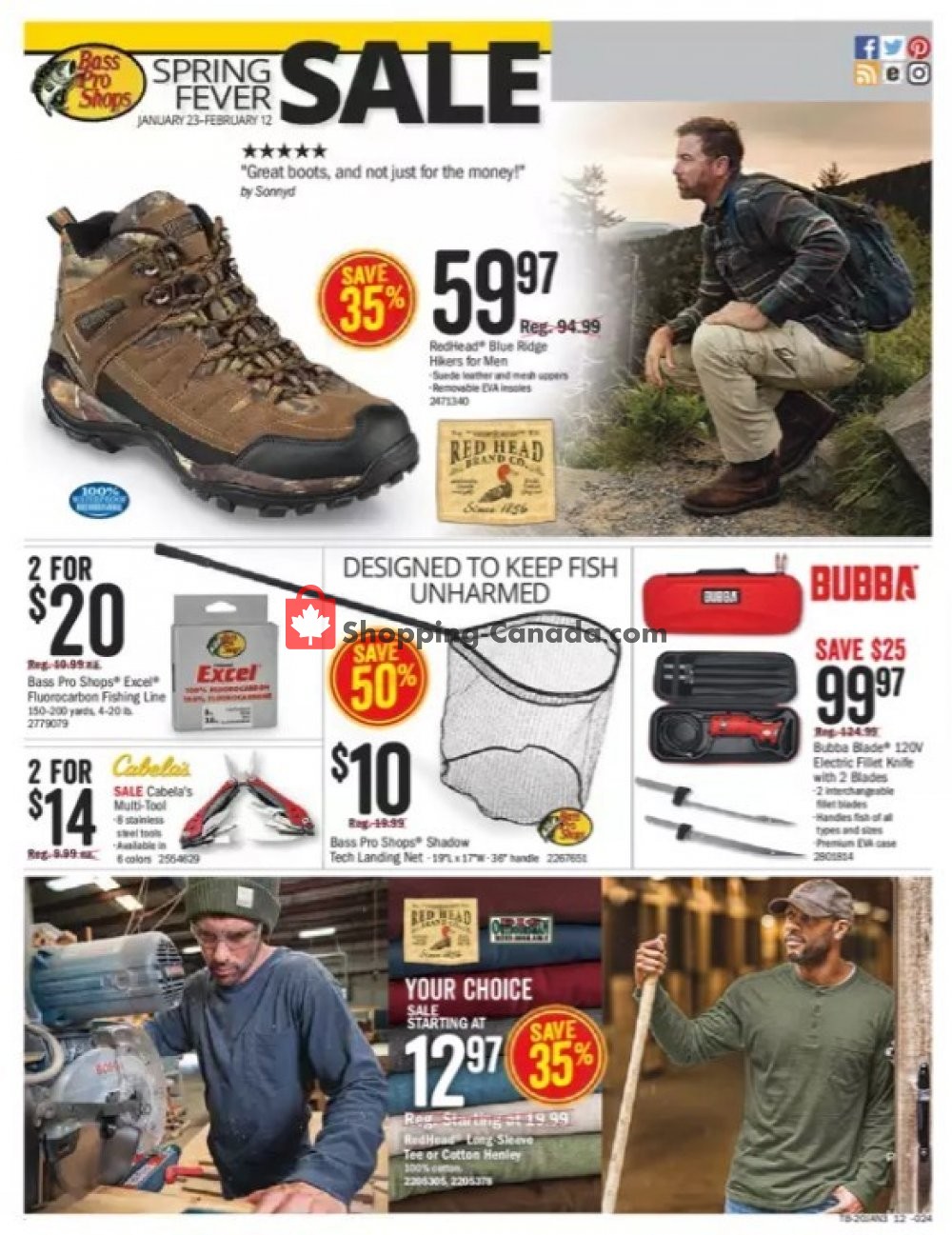 Bass Pro Shops flyer from Thursday January 23, 2020 to Wednesday February 12, 2020 - page 16