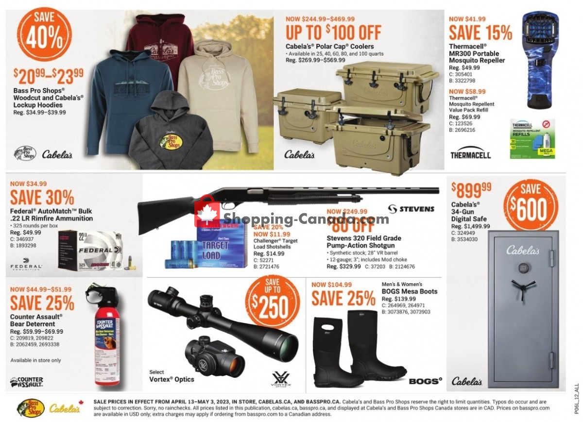 Bass Pro Shops flyer from Thursday April 13, 2023 to Wednesday May 3, 2023 - page 2