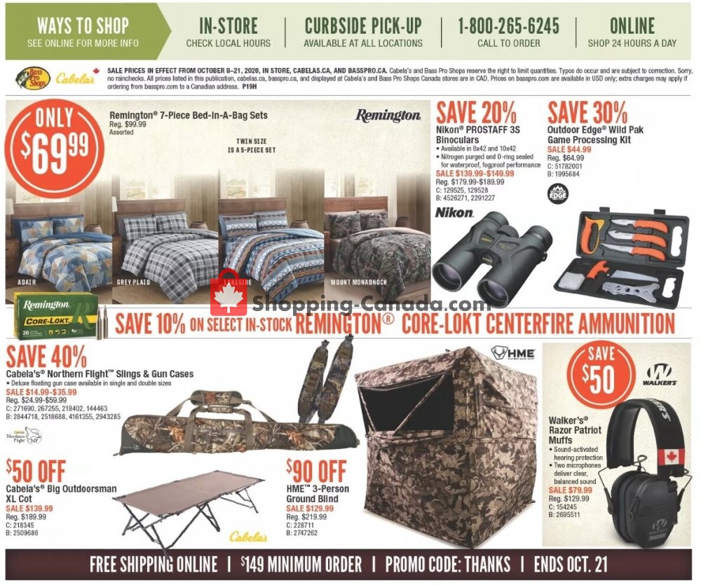 Bass Pro Shops flyer from Thursday October 8, 2020 to Wednesday October 21, 2020 - page 12