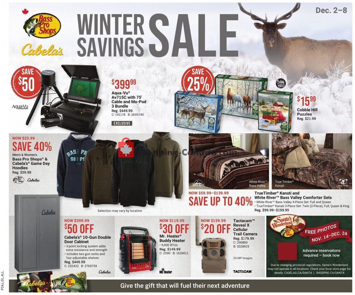Bass Pro Shops flyer from Thursday December 2, 2021 to Wednesday December 8, 2021 - page 1