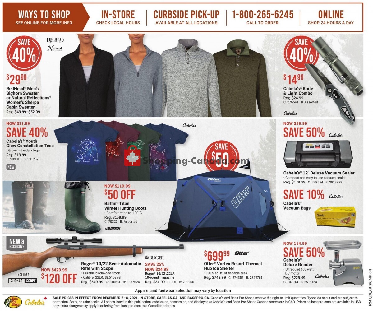 Bass Pro Shops flyer from Thursday December 2, 2021 to Wednesday December 8, 2021 - page 2