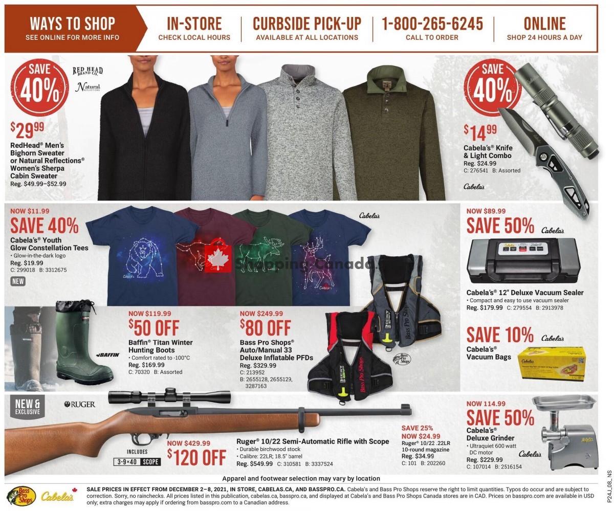 Bass Pro Shops flyer from Thursday December 2, 2021 to Wednesday December 8, 2021 - page 2