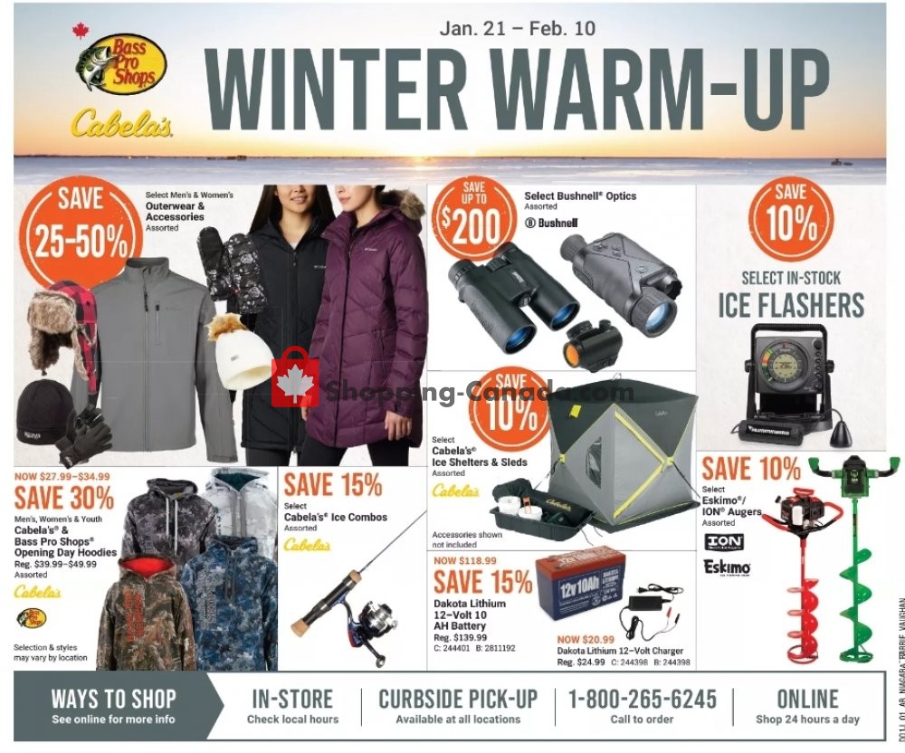 Bass Pro Shops flyer from Thursday January 21, 2021 to Wednesday February 10, 2021 - page 1