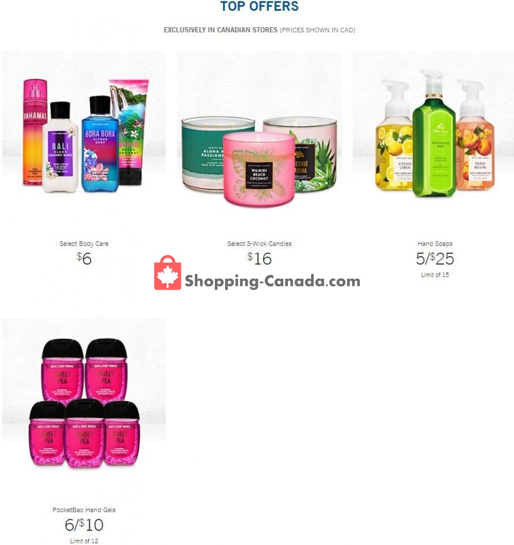 Bath & Body Works Canada, flyer June 14 June 30, 2020 Shopping Canada