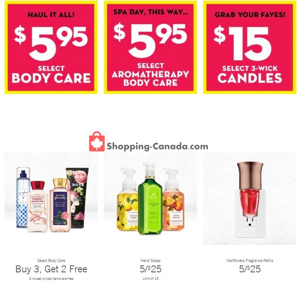 Bath & Body Works flyer from Wednesday August 5, 2020 to Tuesday August 11, 2020 - page 1