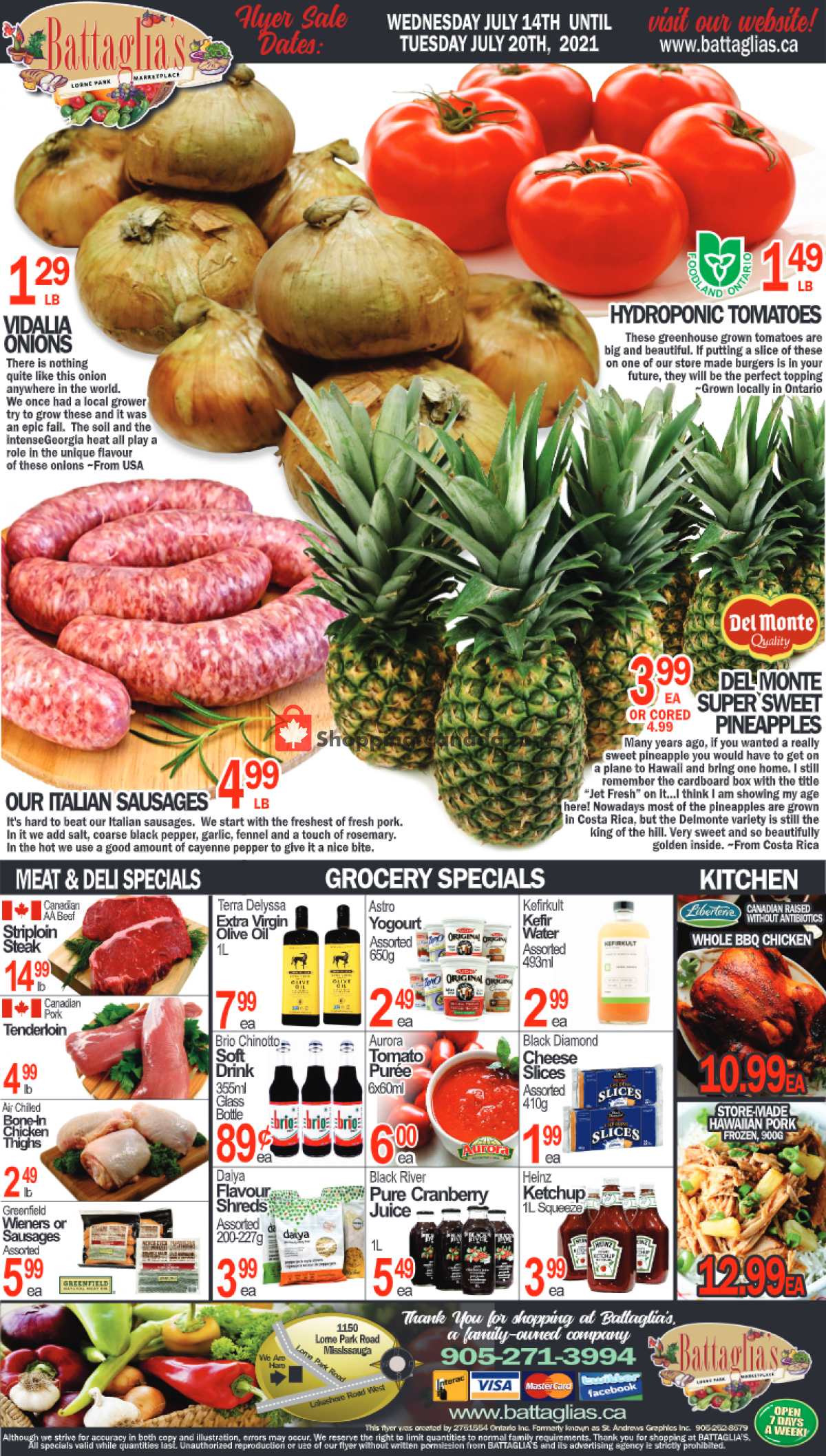 Battaglia's Marketplace flyer from Wednesday July 14, 2021 to Tuesday July 20, 2021 - page 1