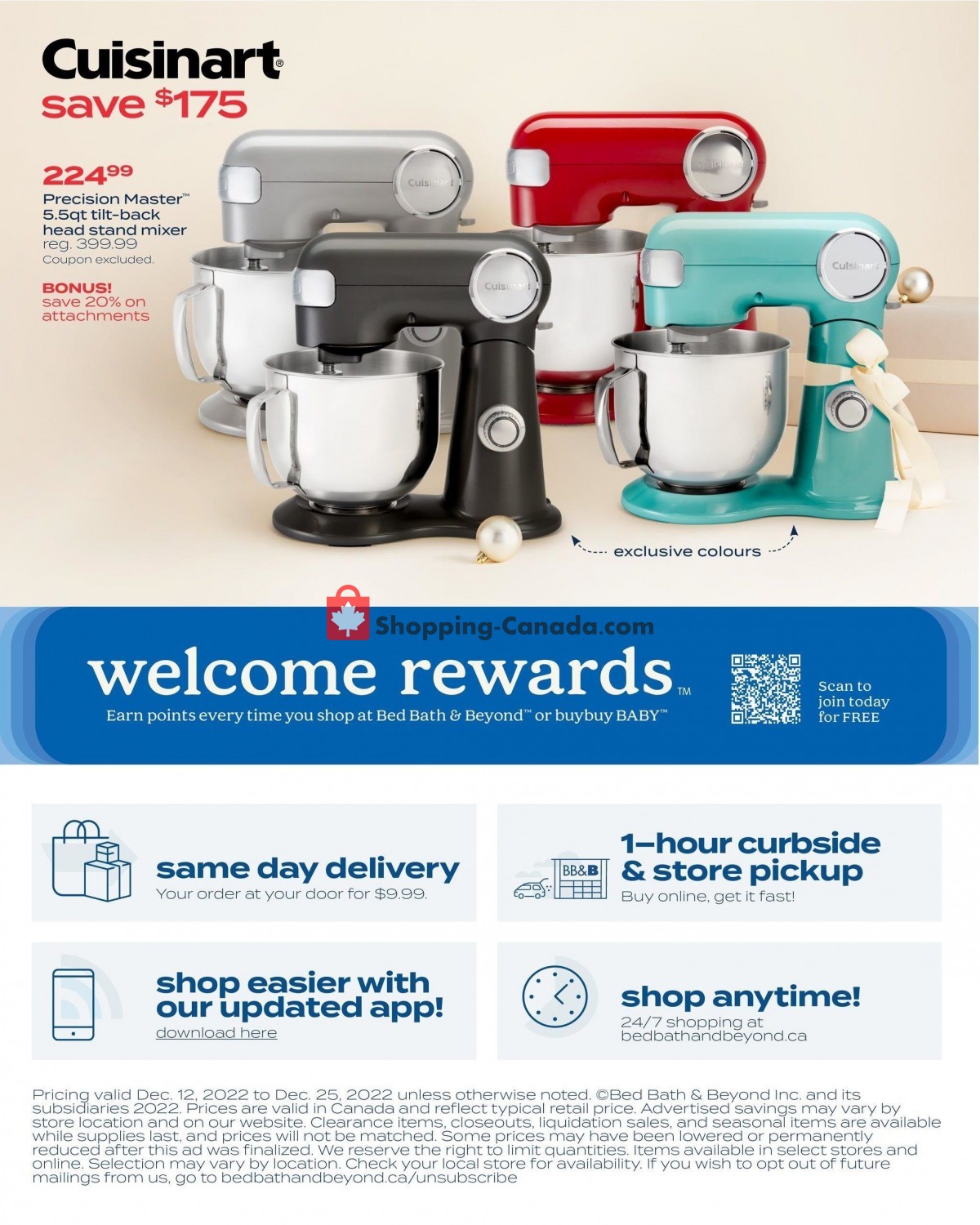 Bed Bath & Beyond flyer from Monday December 12, 2022 to Sunday December 25, 2022 - page 16