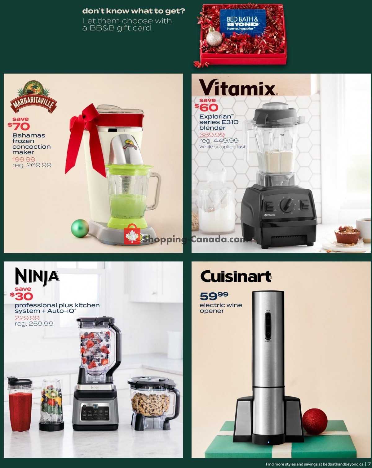 Bed Bath & Beyond flyer from Monday December 12, 2022 to Sunday December 25, 2022 - page 7