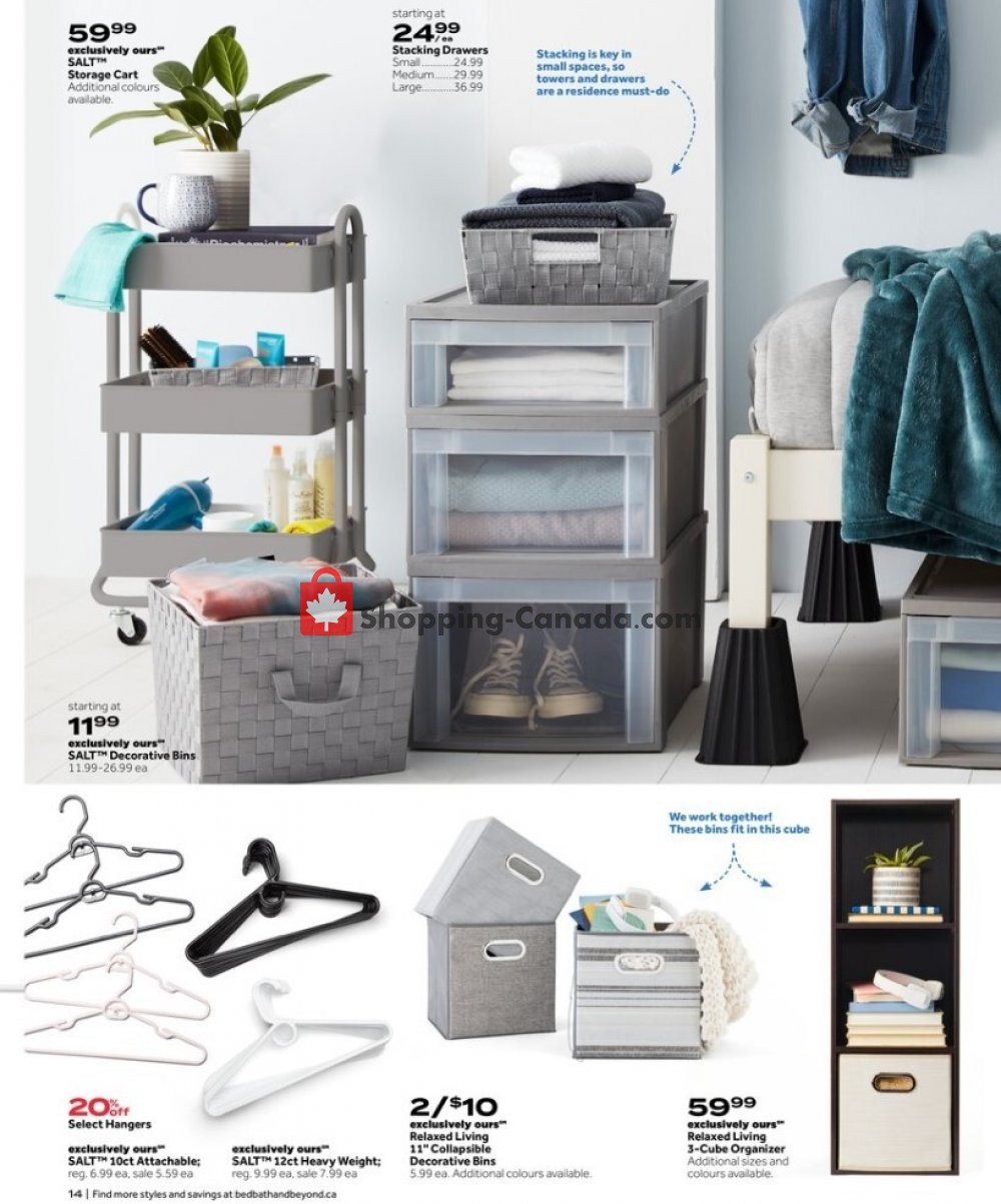 Bed Bath & Beyond flyer from Monday July 13, 2020 to Sunday July 26, 2020 - page 14