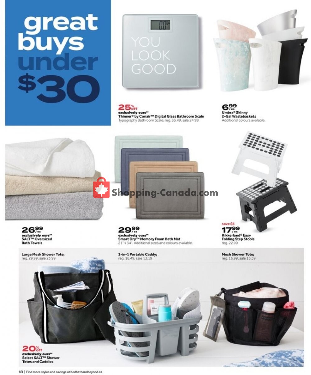 Bed Bath & Beyond flyer from Monday July 13, 2020 to Sunday July 26, 2020 - page 18