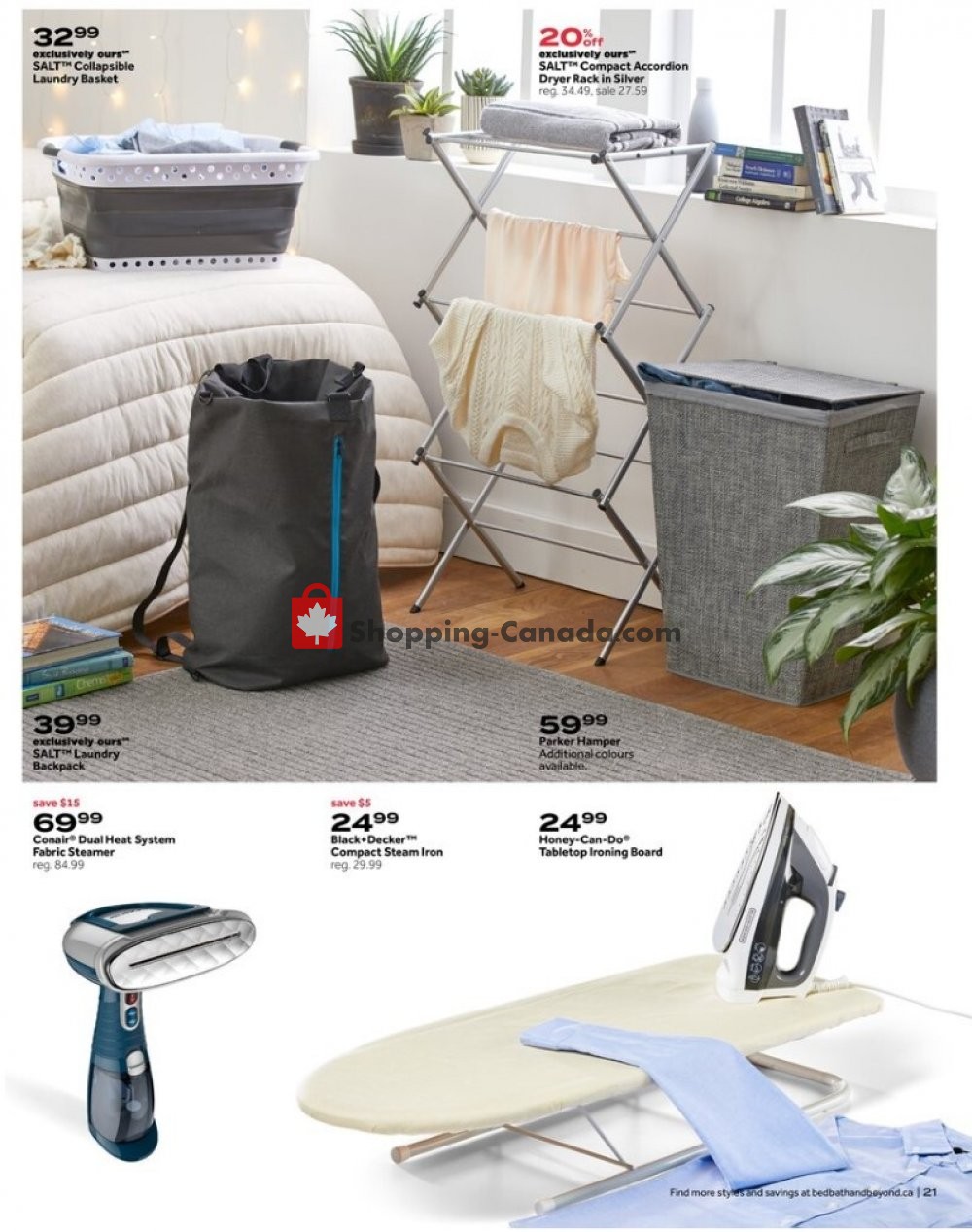 Bed Bath & Beyond flyer from Monday July 13, 2020 to Sunday July 26, 2020 - page 21