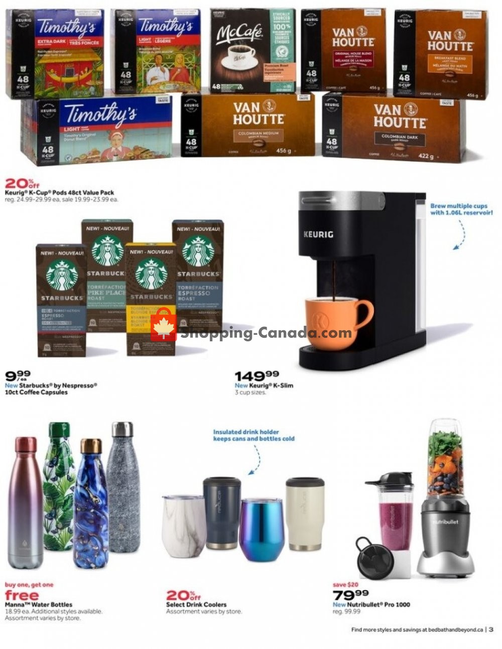 Bed Bath & Beyond flyer from Monday July 13, 2020 to Sunday July 26, 2020 - page 3