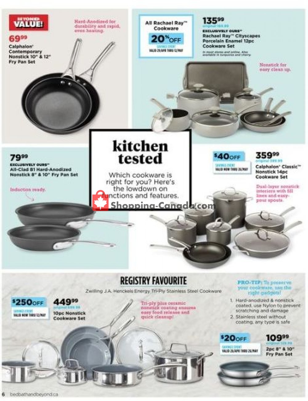 Bed Bath & Beyond flyer from Monday April 29, 2019 to Saturday June 15, 2019 - page 6