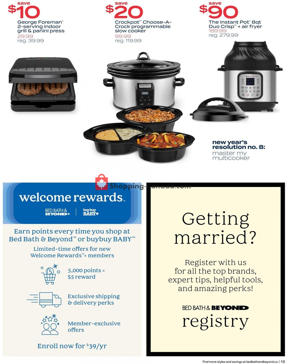 Bed Bath & Beyond flyer from Monday January 9, 2023 to Sunday January 22, 2023 - page 13