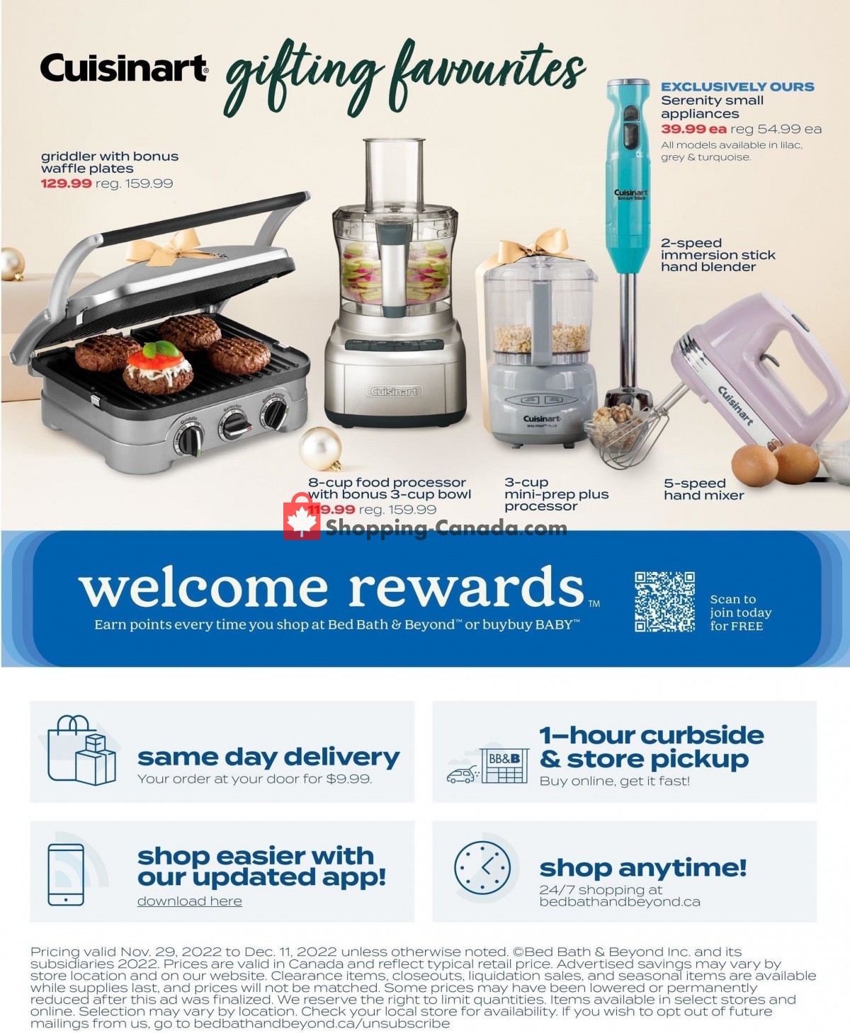 Bed Bath & Beyond flyer from Tuesday November 29, 2022 to Sunday December 11, 2022 - page 22