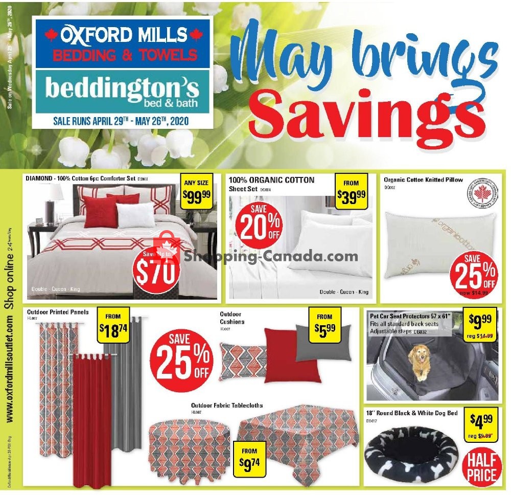 Beddington's Canada, flyer (May Brings Savings) April 29 May 26