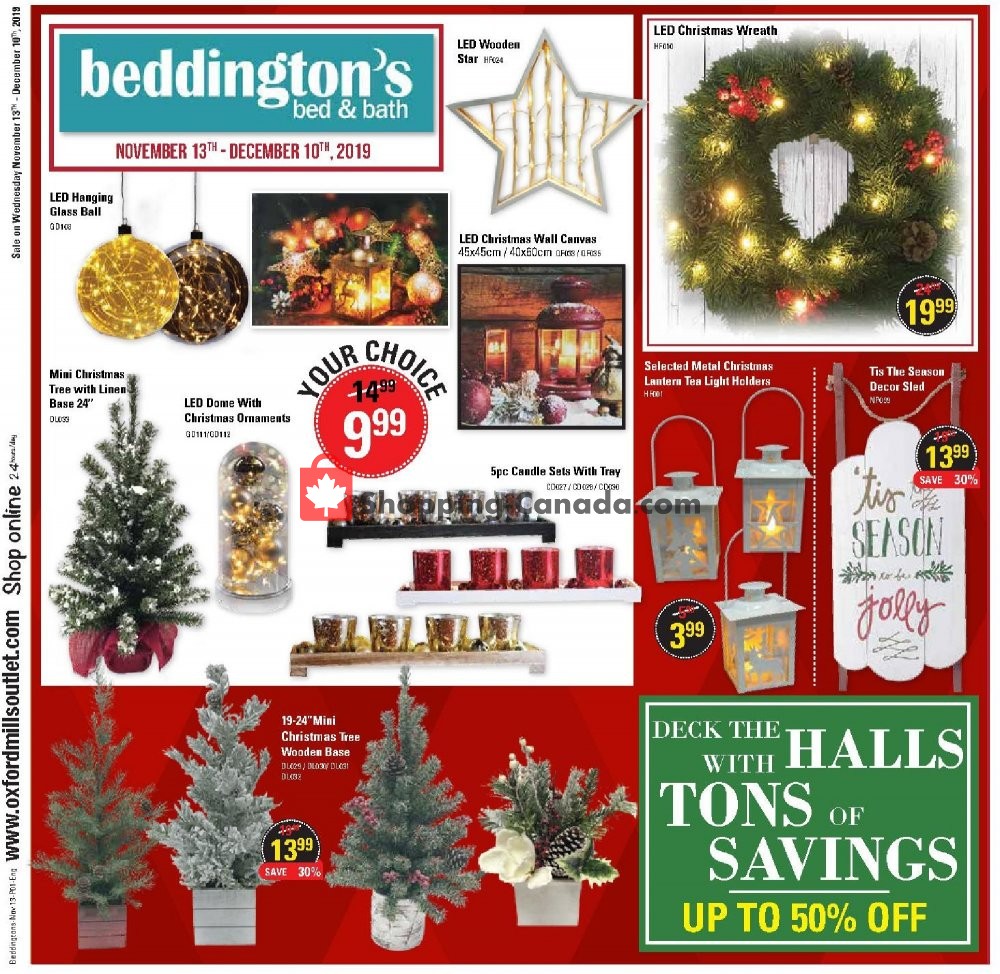 Beddington's Canada, flyer (Special Offer) November 13 December 10