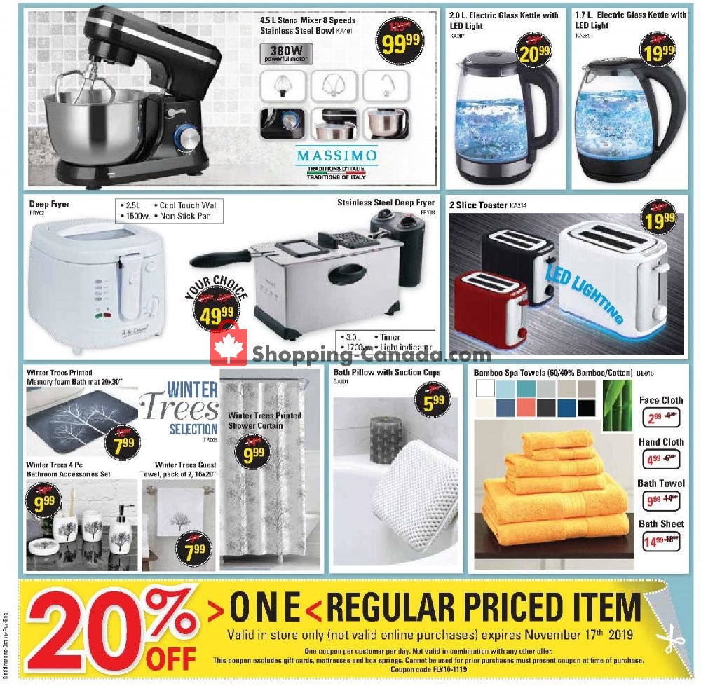 Beddington's Canada, flyer (Special Offer) October 16 November 12