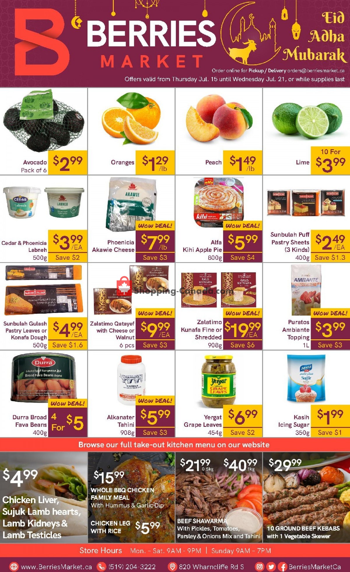 Berries Market flyer from Thursday July 15, 2021 to Wednesday July 21, 2021 - page 1