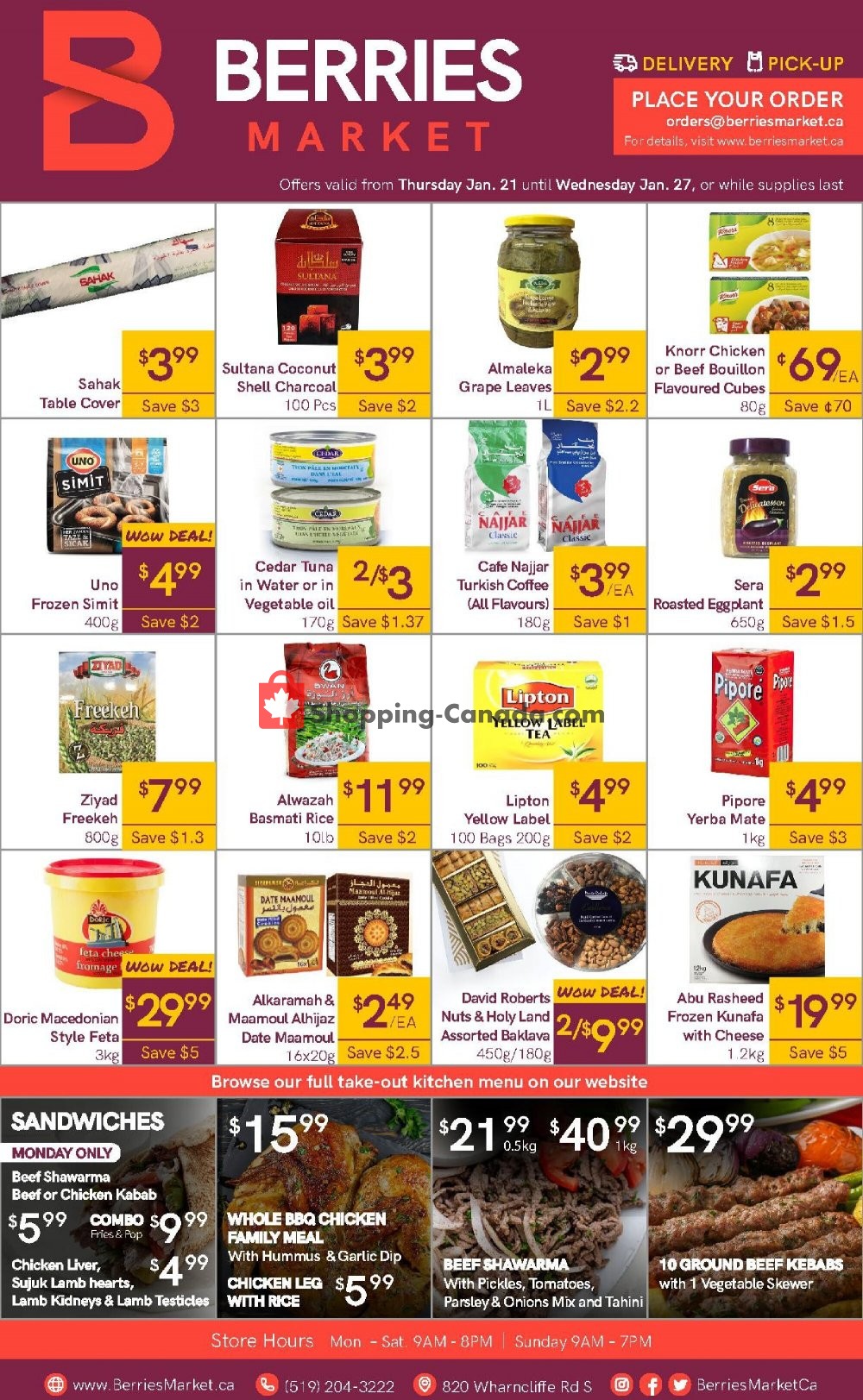 Berries Market flyer from Thursday January 21, 2021 to Wednesday January 27, 2021 - page 1