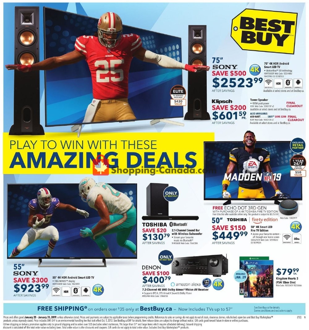 Best Buy flyer from Friday January 25, 2019 to Thursday January 31, 2019 - page 1