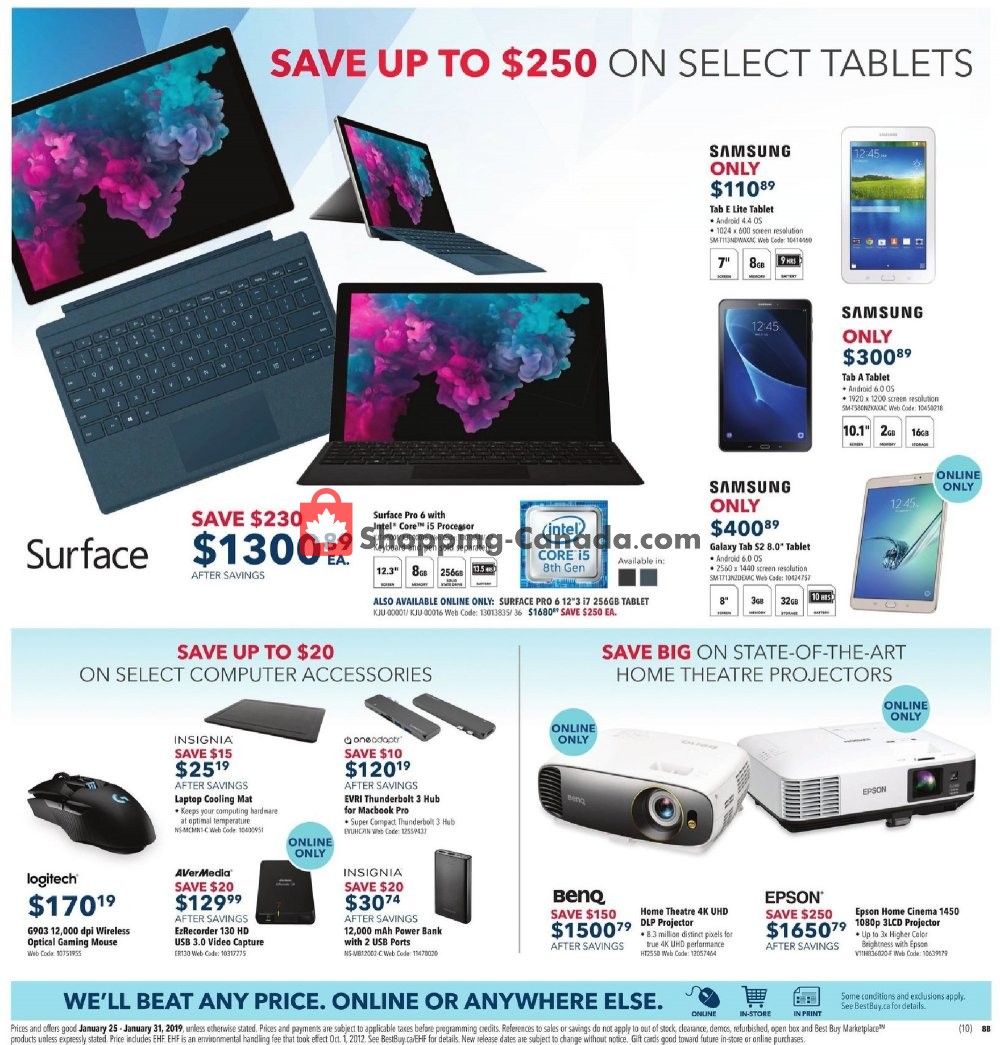Best Buy flyer from Friday January 25, 2019 to Thursday January 31, 2019 - page 19