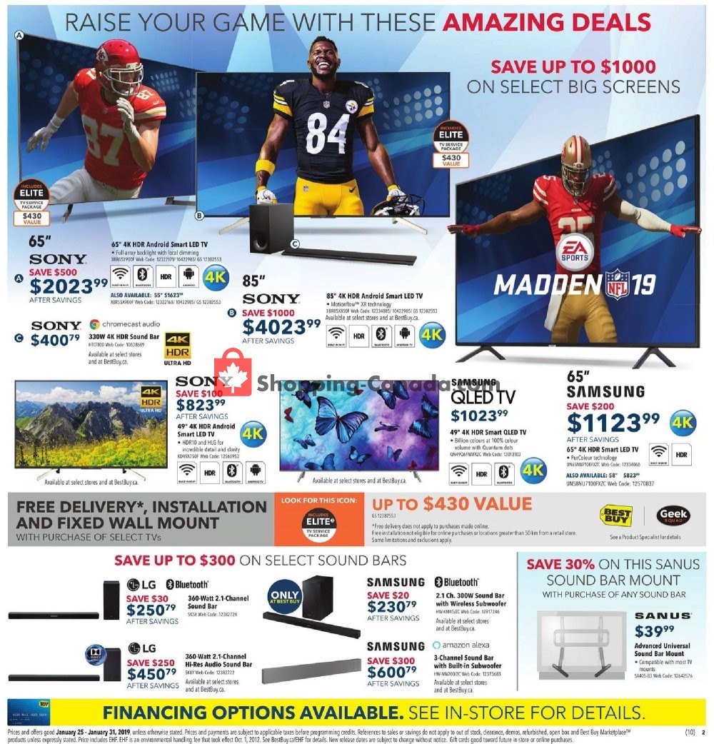Best Buy flyer from Friday January 25, 2019 to Thursday January 31, 2019 - page 4