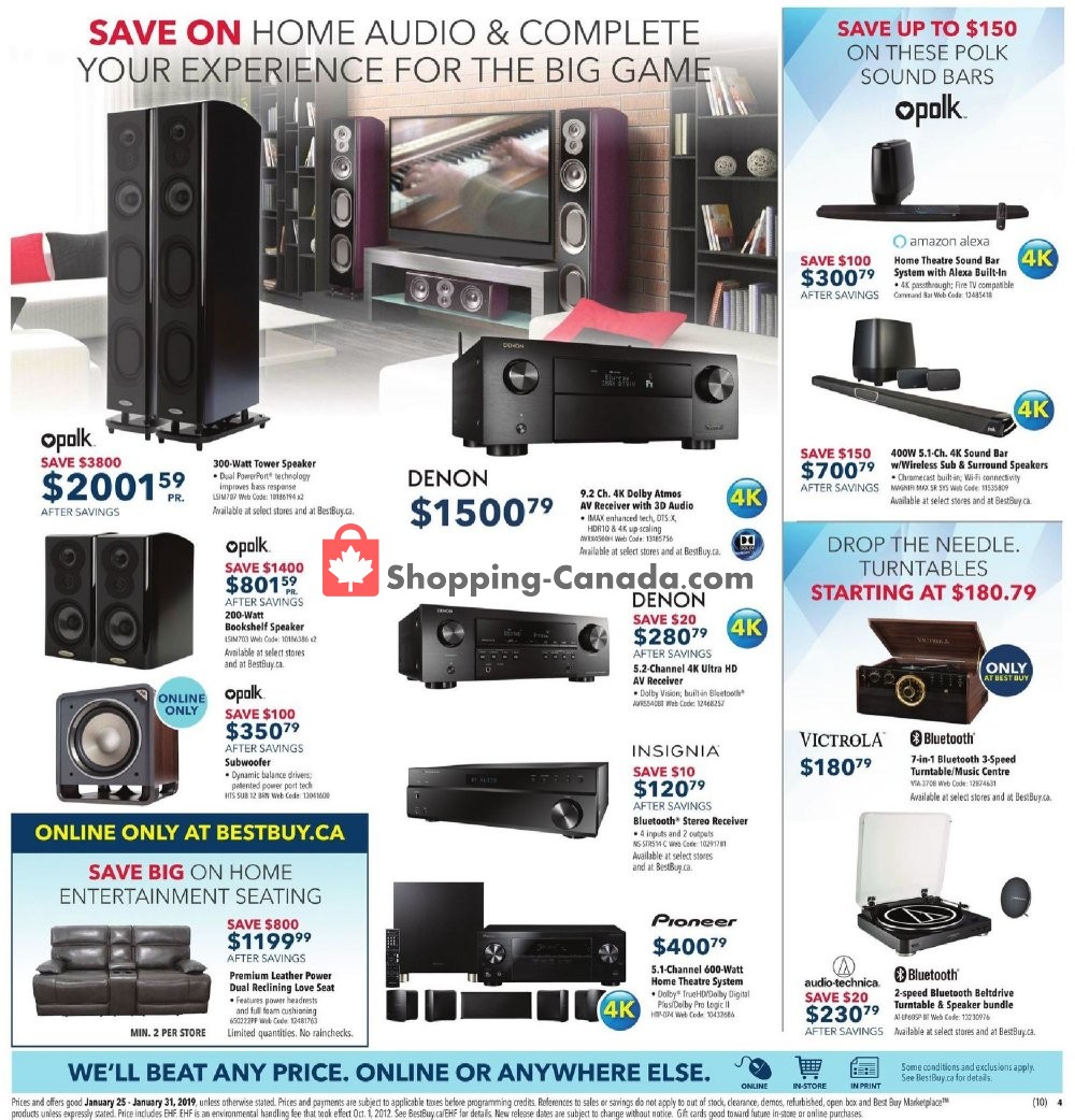 Best Buy flyer from Friday January 25, 2019 to Thursday January 31, 2019 - page 8