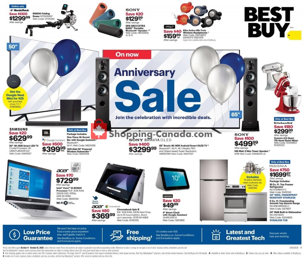 Best Buy flyer from Friday October 9, 2020 to Thursday October 15, 2020 - page 1