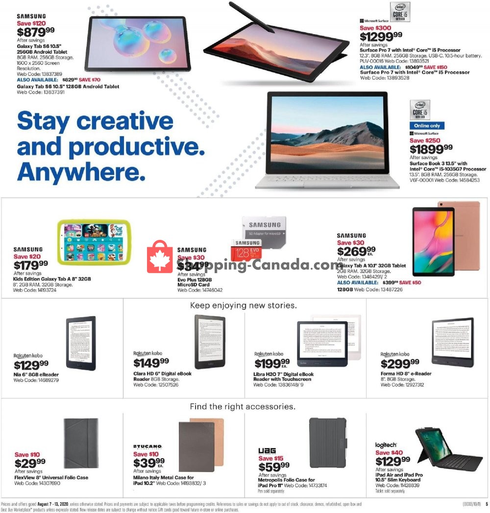 Best Buy flyer from Friday August 7, 2020 to Thursday August 13, 2020 - page 9