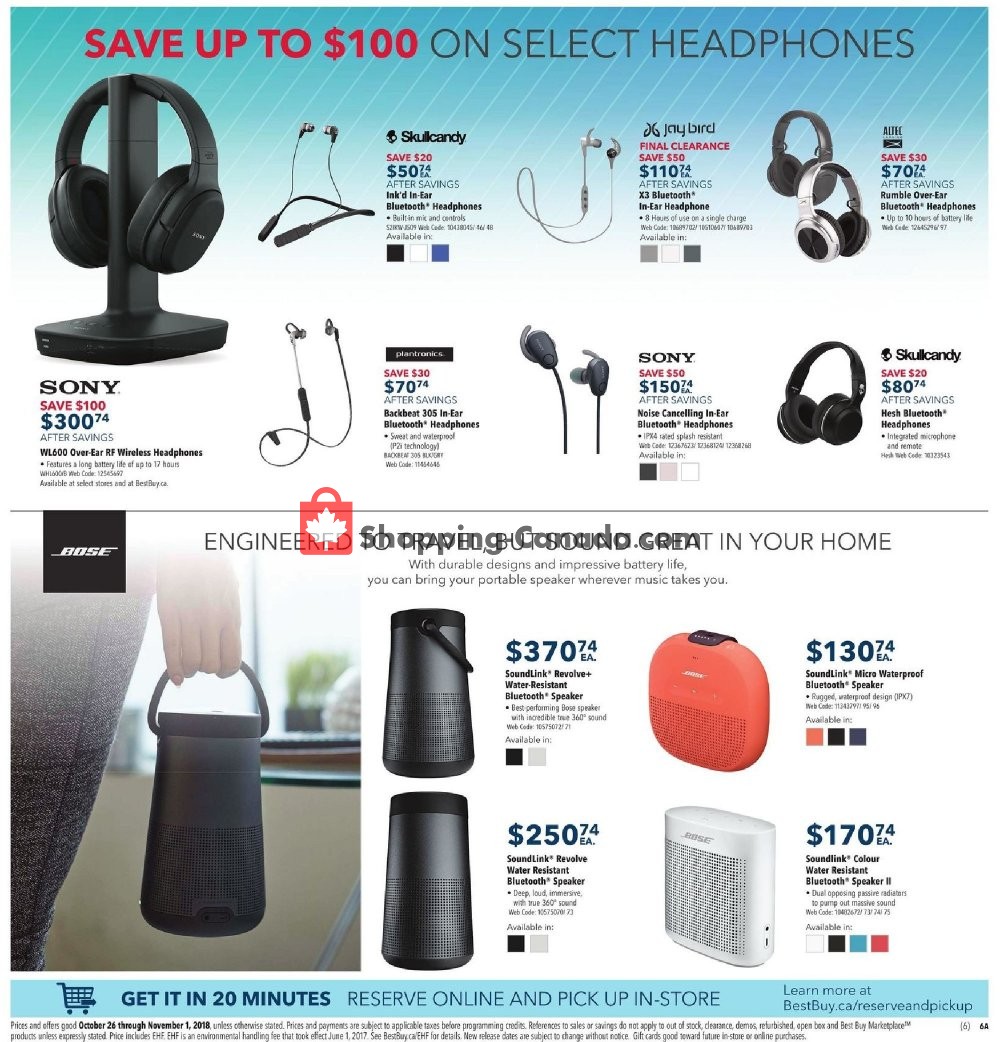 Best Buy flyer from Friday October 26, 2018 to Thursday November 1, 2018 - page 14