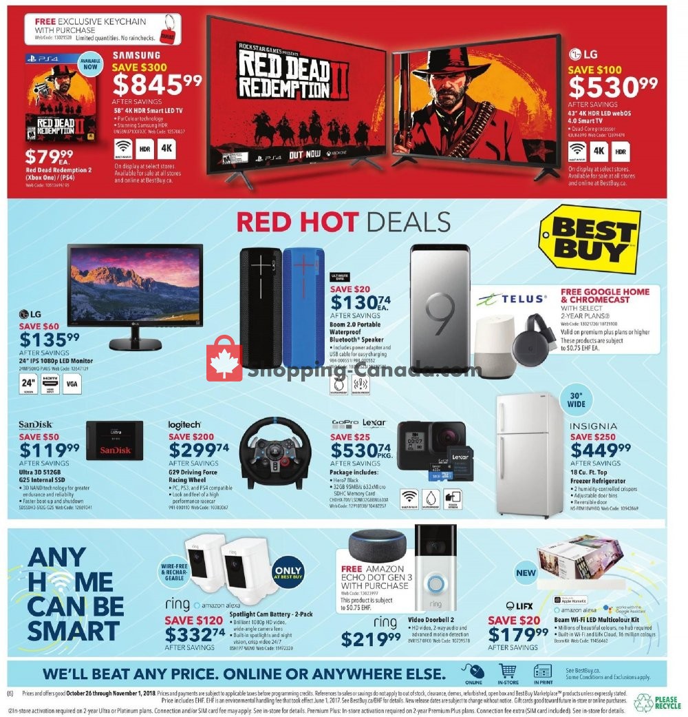 Best Buy flyer from Friday October 26, 2018 to Thursday November 1, 2018 - page 2