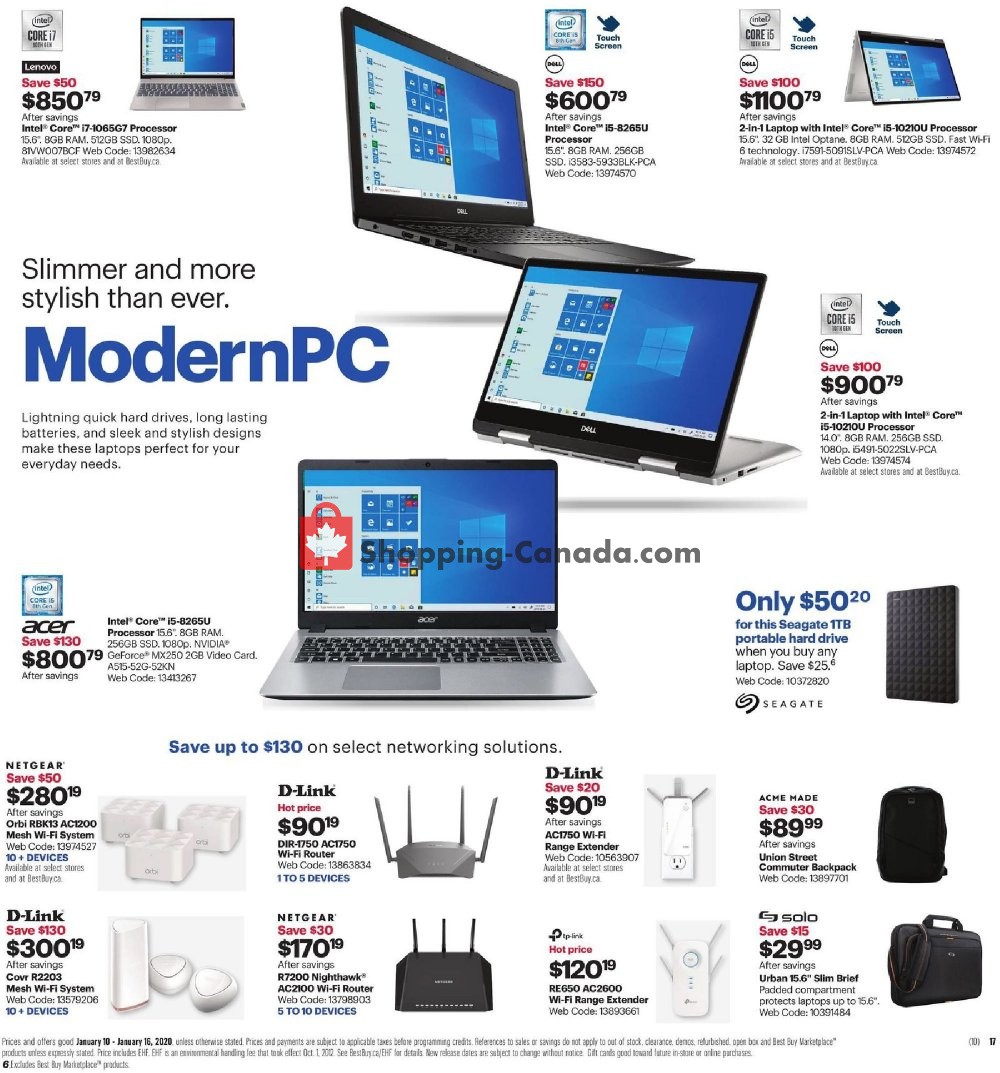Best Buy flyer from Friday January 10, 2020 to Thursday January 16, 2020 - page 20