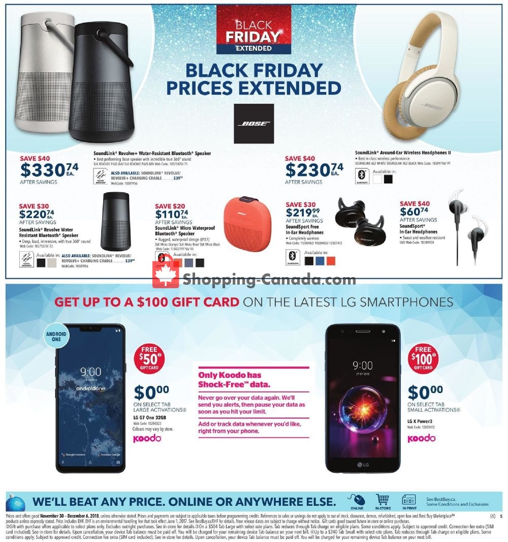 Best Buy flyer from Friday November 30, 2018 to Thursday December 6, 2018 - page 10