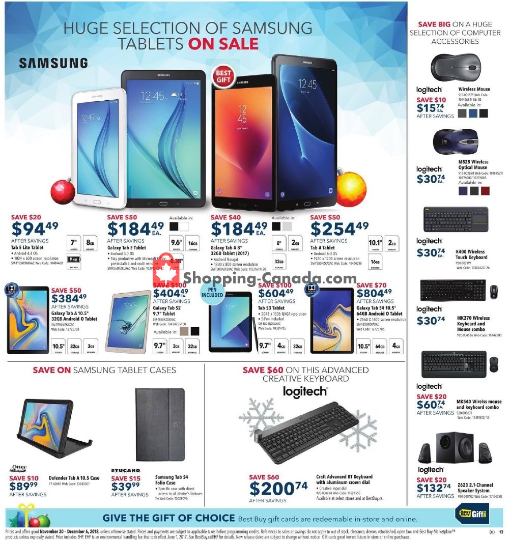Best Buy flyer from Friday November 30, 2018 to Thursday December 6, 2018 - page 22