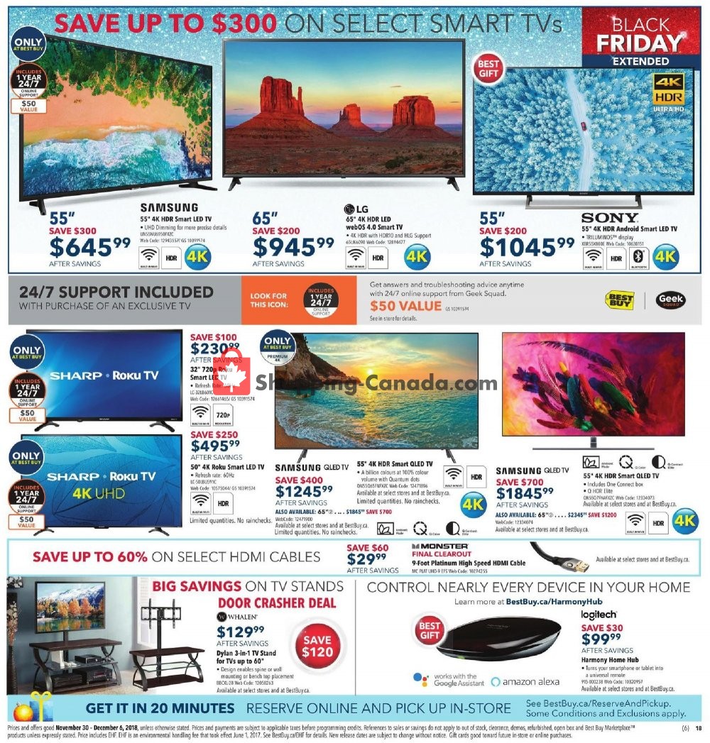 Best Buy flyer from Friday November 30, 2018 to Thursday December 6, 2018 - page 30