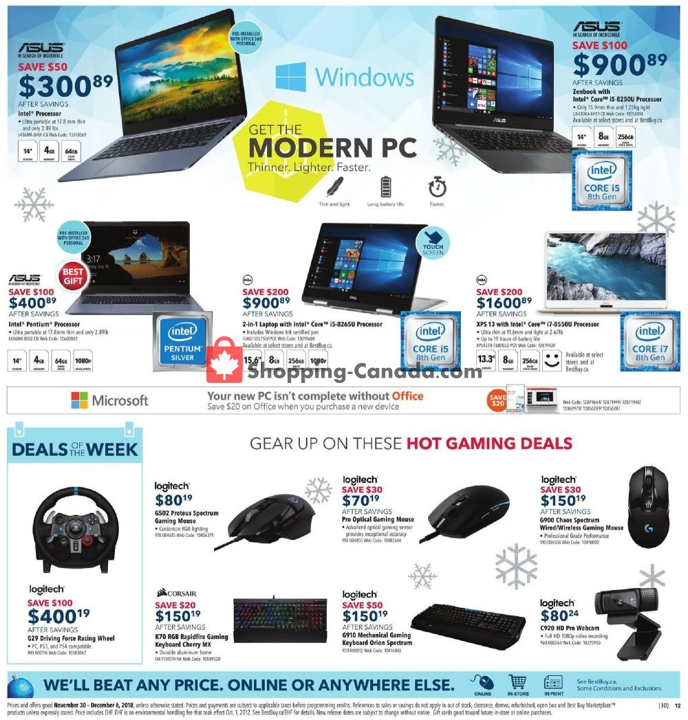 Best Buy flyer from Friday November 30, 2018 to Thursday December 6, 2018 - page 20