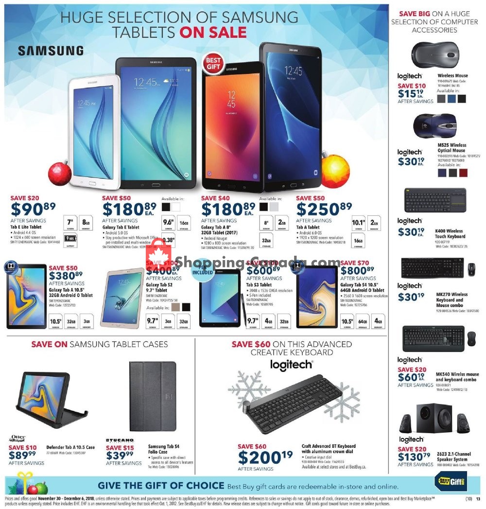 Best Buy flyer from Friday November 30, 2018 to Thursday December 6, 2018 - page 22