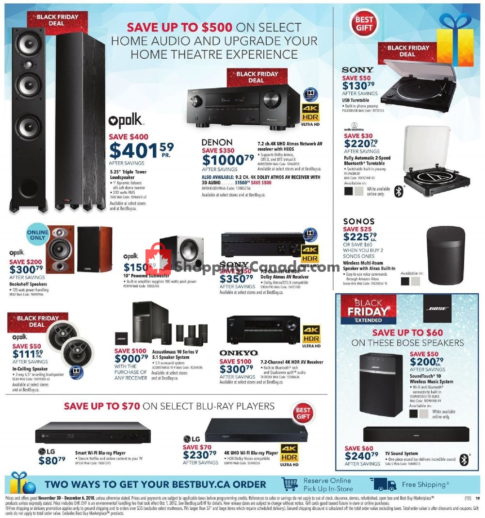 Best Buy flyer from Friday November 30, 2018 to Thursday December 6, 2018 - page 30