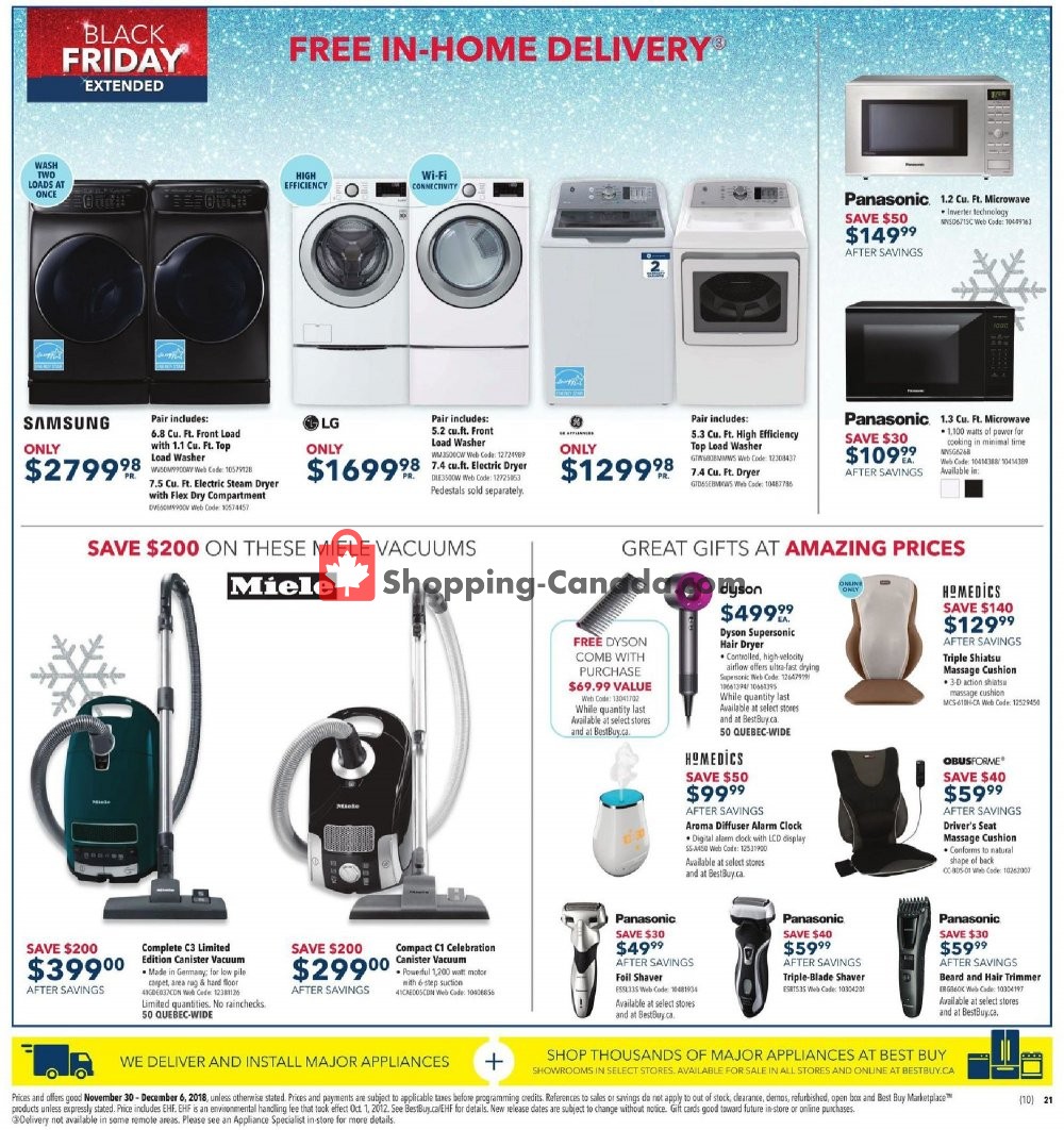 Best Buy flyer from Friday November 30, 2018 to Thursday December 6, 2018 - page 34