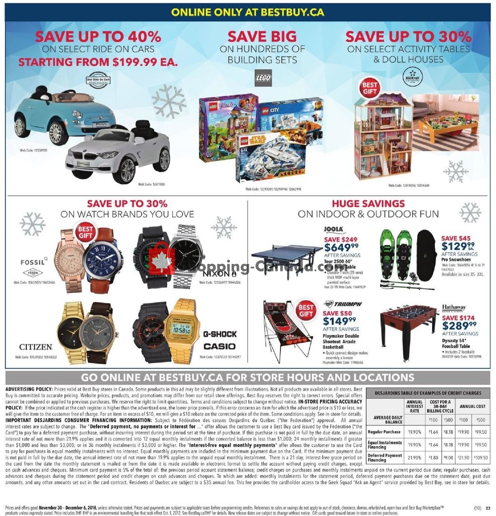 Best Buy flyer from Friday November 30, 2018 to Thursday December 6, 2018 - page 36